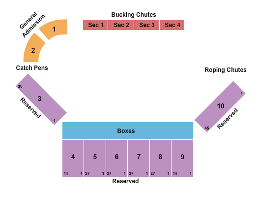 Cattle Call Arena Seating Chart: Brawley Cattle Call Rodeo