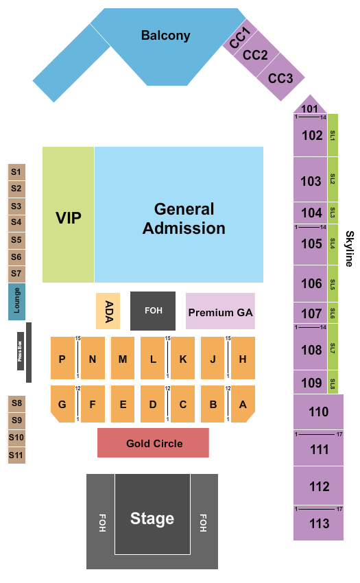 Breese Stevens Field Seating Chart: Concert 2