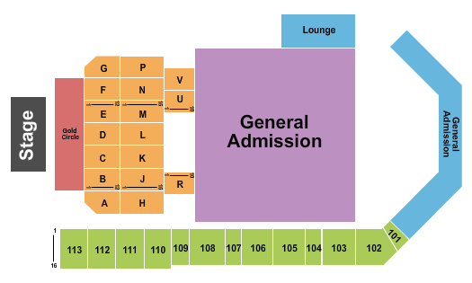 Breese Stevens Field Seating Chart: Endstage - Gold Circle Reserved & GA