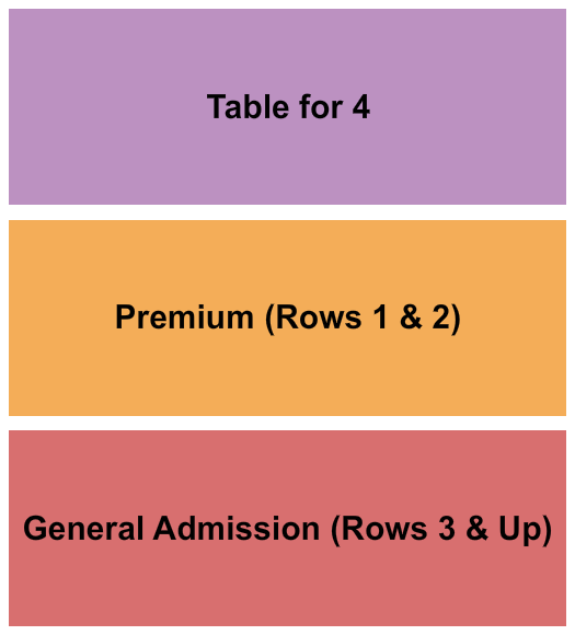 Brewsky's Seating Chart: GA/Premium/Table