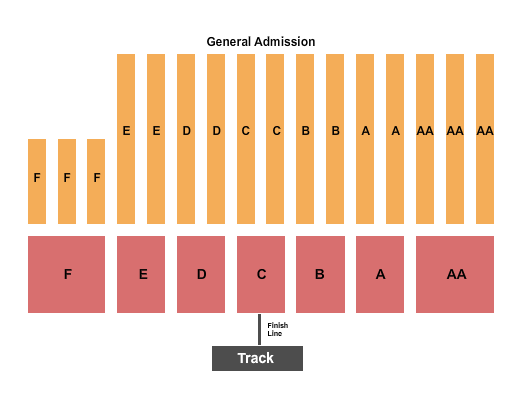 Brian I. Tatarian Grandstand at Fresno Fairgrounds Seating Chart: Rodeo