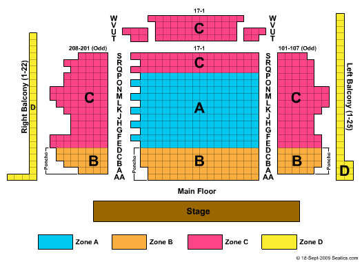Briar Street Theatre Seating Chart