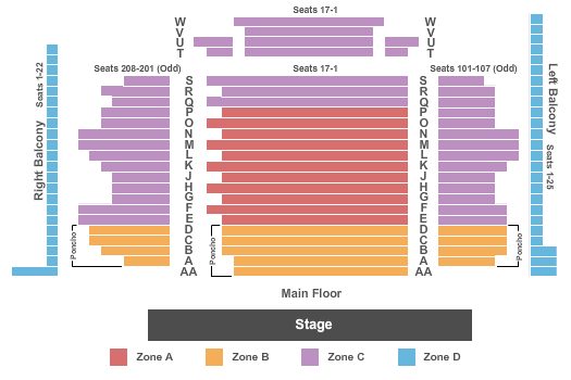 Eku Center For The Arts Seating Chart