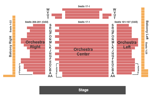 Briar Street Theatre Seating Chart: Endstage