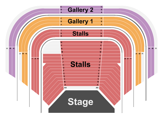 Bridge Theatre - London Seating Chart: Endstage 2