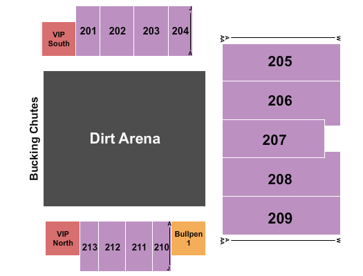 Bridge View Center Expo Hall Seating Chart: Rodeo