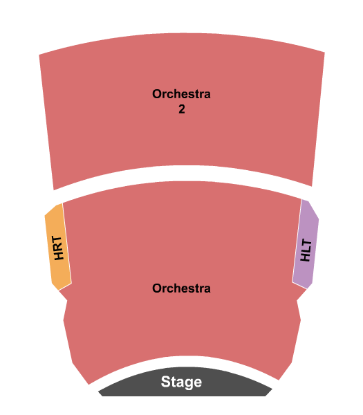 Bridge View Center Theater Seating Chart: Endstage 2