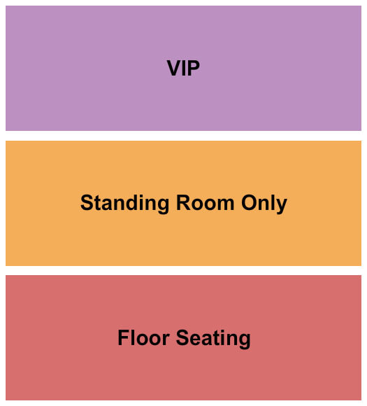 Bridge and Tunnel Brewery Seating Chart: Floor Seating/SRO/VIP