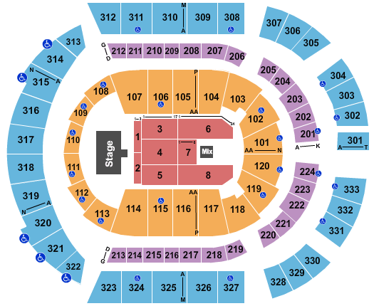 Germain Arena Seating Chart Cirque