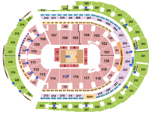 Bridgestone Arena Seating Chart: Basketball - Big3