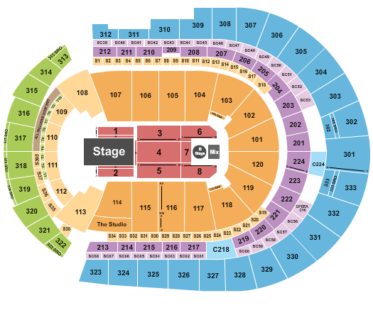 Bridgestone Arena Seating Chart: Dancing with the Stars 2