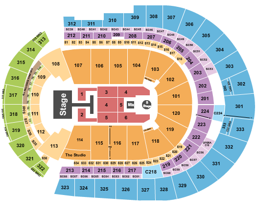 Bridgestone Arena Seating Chart: Descendants & Zombies