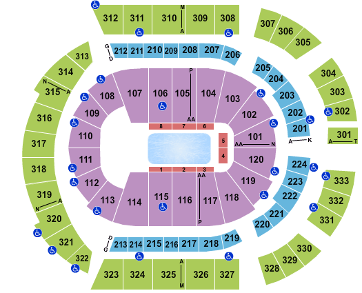 Bridgestone Arena Seating Chart: Disney on Ice 2