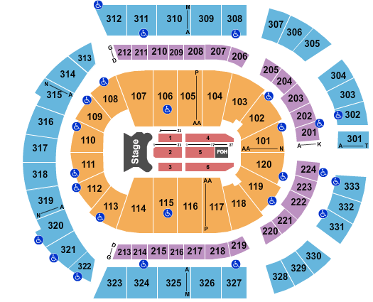 Elton John Amalie Arena Seating Chart