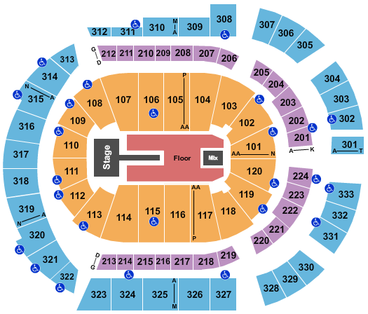 Bridgestone Arena Seating Chart: Future