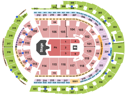 Bridgestone Arena Seating Chart: Ghost