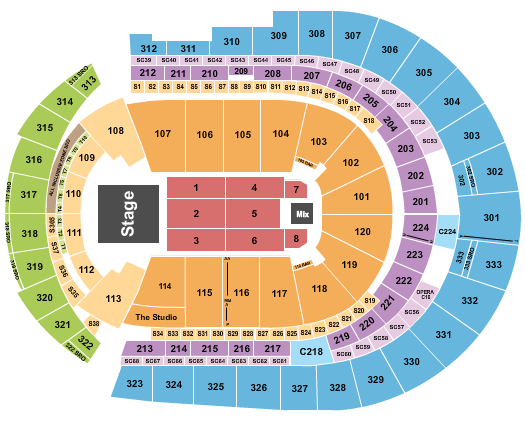 Bridgestone Arena Seating Chart: Jingle Ball