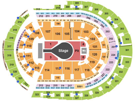Bridgestone Arena Seating Chart: Kacey Musgraves