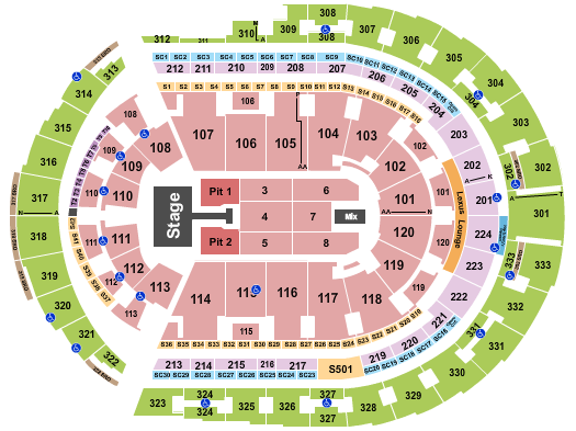 Bridgestone Arena Seating Chart: Kelsea Ballerini