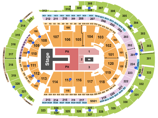 Bridgestone Arena Seating Chart: Laufey