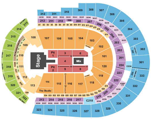 Bridgestone Arena Seating Chart: Luke Bryan