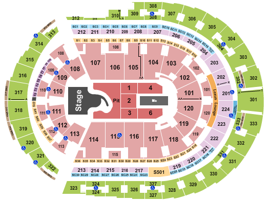 Bridgestone Arena Seating Chart: Megan Moroney