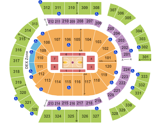 Ncaa Basketball Tournament Seating Chart