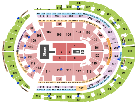 Bridgestone Arena Seating Chart: Niall Horan