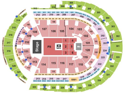 Bridgestone Arena Seating Chart: Nine Inch Nails