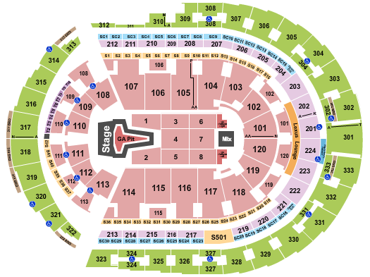 Bridgestone Arena Seating Chart: Phil Wickham