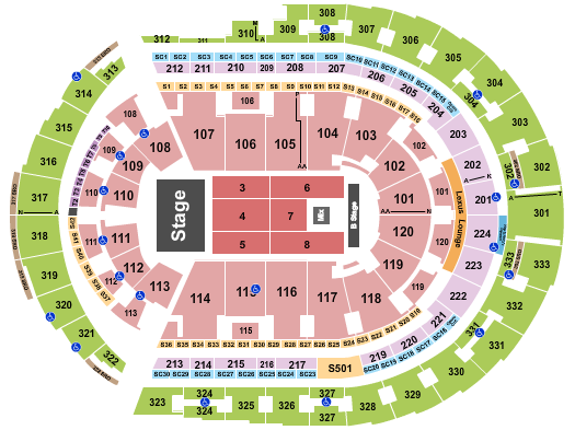 Bridgestone Arena Seating Chart: Ricardo Arjona