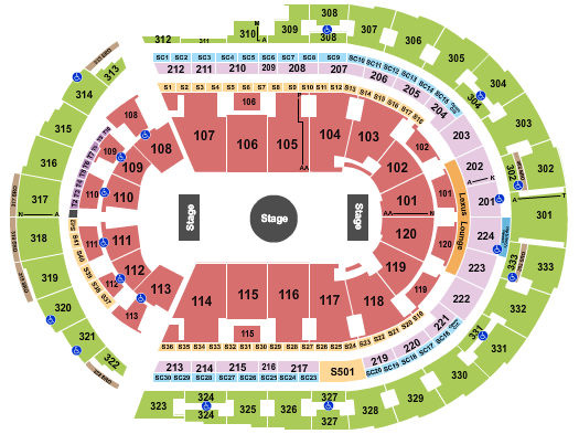 Bridgestone Arena Seating Chart: Ringling Bros Circus