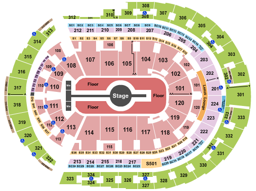 Bridgestone Arena Seating Chart: Rod Wave