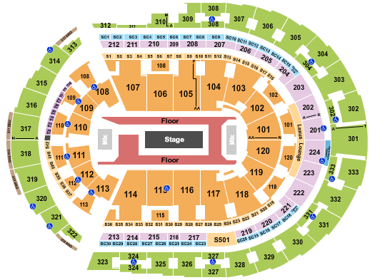 Bridgestone Arena Seating Chart: Rod Wave