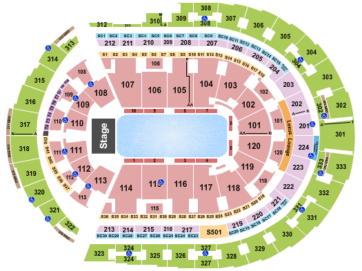 Bridgestone Arena Seating Chart: Scotty Hamilton & Friends