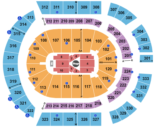 Bridgestone Arena Seating Chart: Sebastian Maniscalco