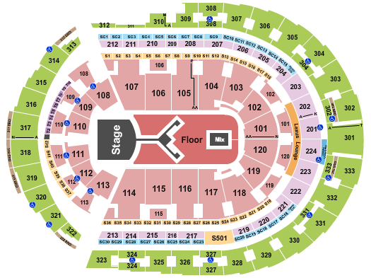 Bridgestone Arena Seating Chart: Shinedown