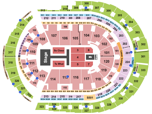 Bridgestone Arena Seating Chart: Tate McRae