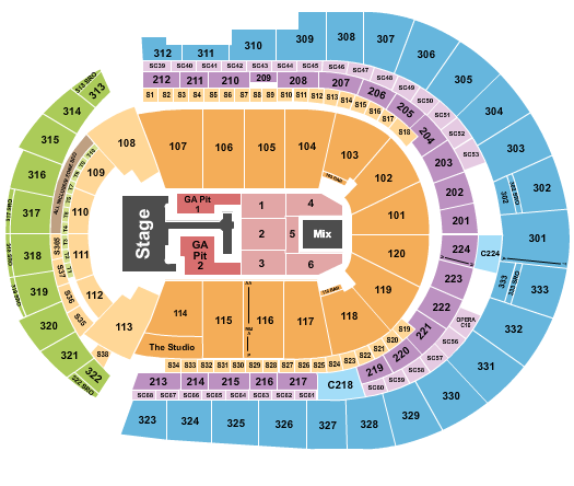 Bridgestone Arena Seating Chart: Teddy Swims