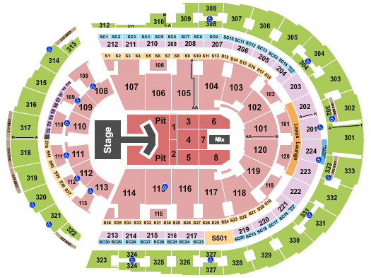 Bridgestone Arena Seating Chart: The Lumineers