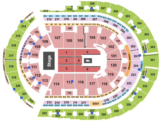 Bridgestone Arena Seating Chart: Tommee Profitt