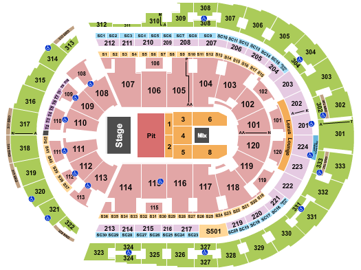 Bridgestone Arena Seating Chart: Tyler Childers