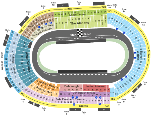 Homestead Motor Speedway Seating Chart