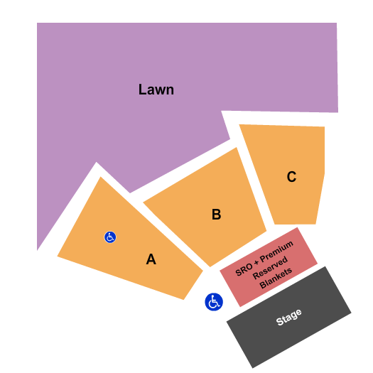 Britt Festival Pavilion & Gardens Seating Chart: Endstage SRO