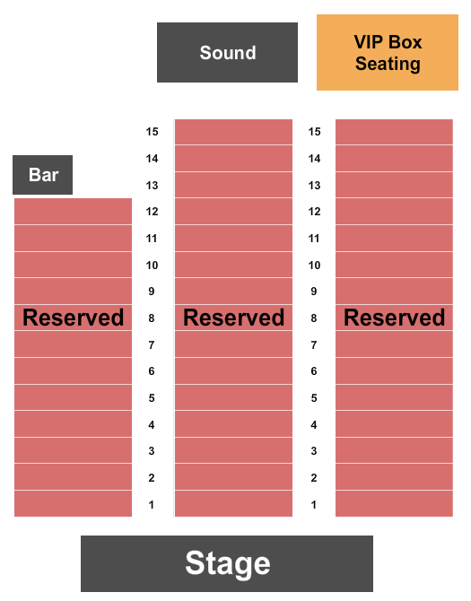 Broad Brook Opera House Seating Chart: Endstage w/ VIP Tables