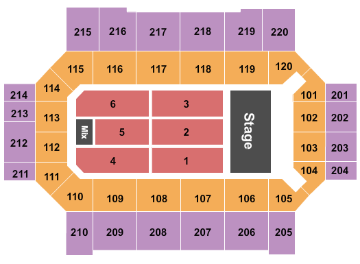 Broadmoor World Arena Seating Chart: End Stage 3