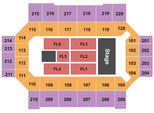 Broadmoor World Arena Seating Chart: Judas Priest