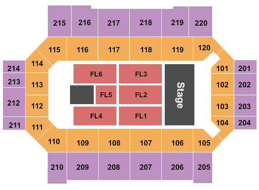 Broadmoor World Arena Map