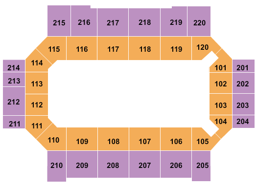 Broadmoor World Arena Seating Chart: Open Floor