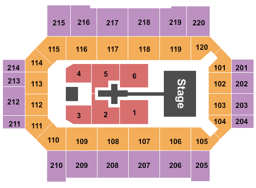 Broadmoor World Arena Seating Chart: TobyMac 2